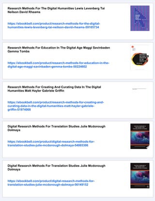 Research Methods For Digital Discourse Analysis Camilla Vsquez Editor | PDF
