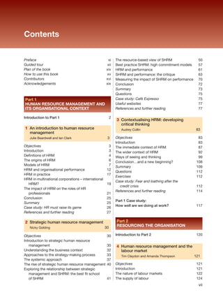 Human Resource Management A Contemporary Approach 6th Ed Julie ...