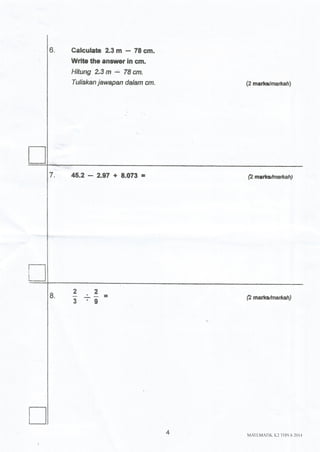 percubaan-upsr-2014-kelantan-matematik-kertas-2