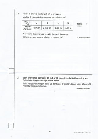 percubaan-upsr-2014-kelantan-matematik-kertas-2