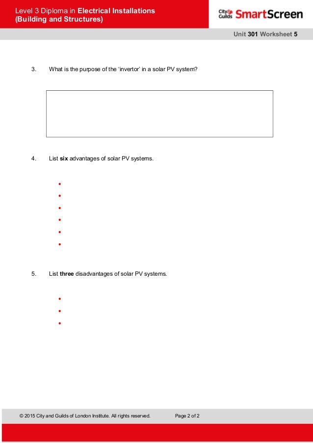 PV worksheet 1