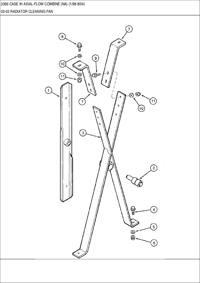 CASE 2366 IH Axial flow combine parts catalog