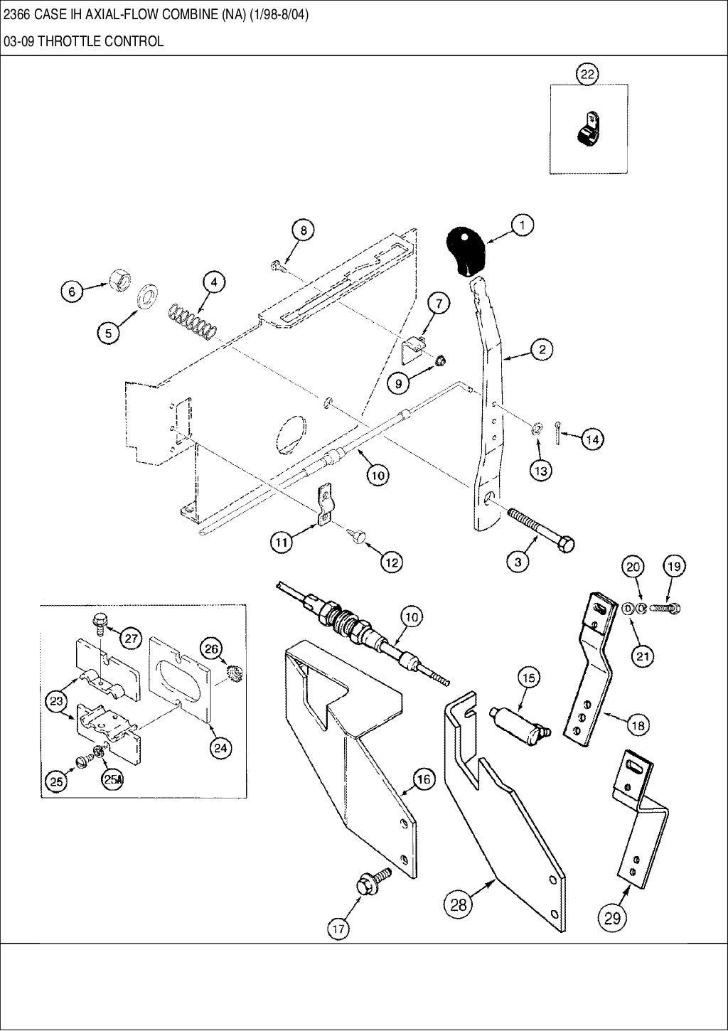 CASE 2366 IH Axial flow combine parts catalog