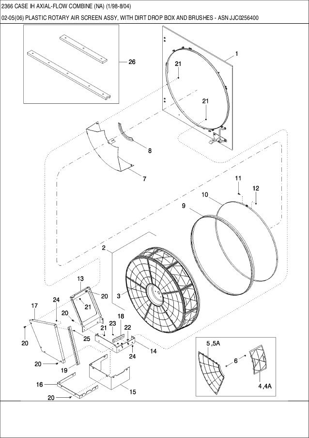 CASE 2366 IH Axial flow combine parts catalog