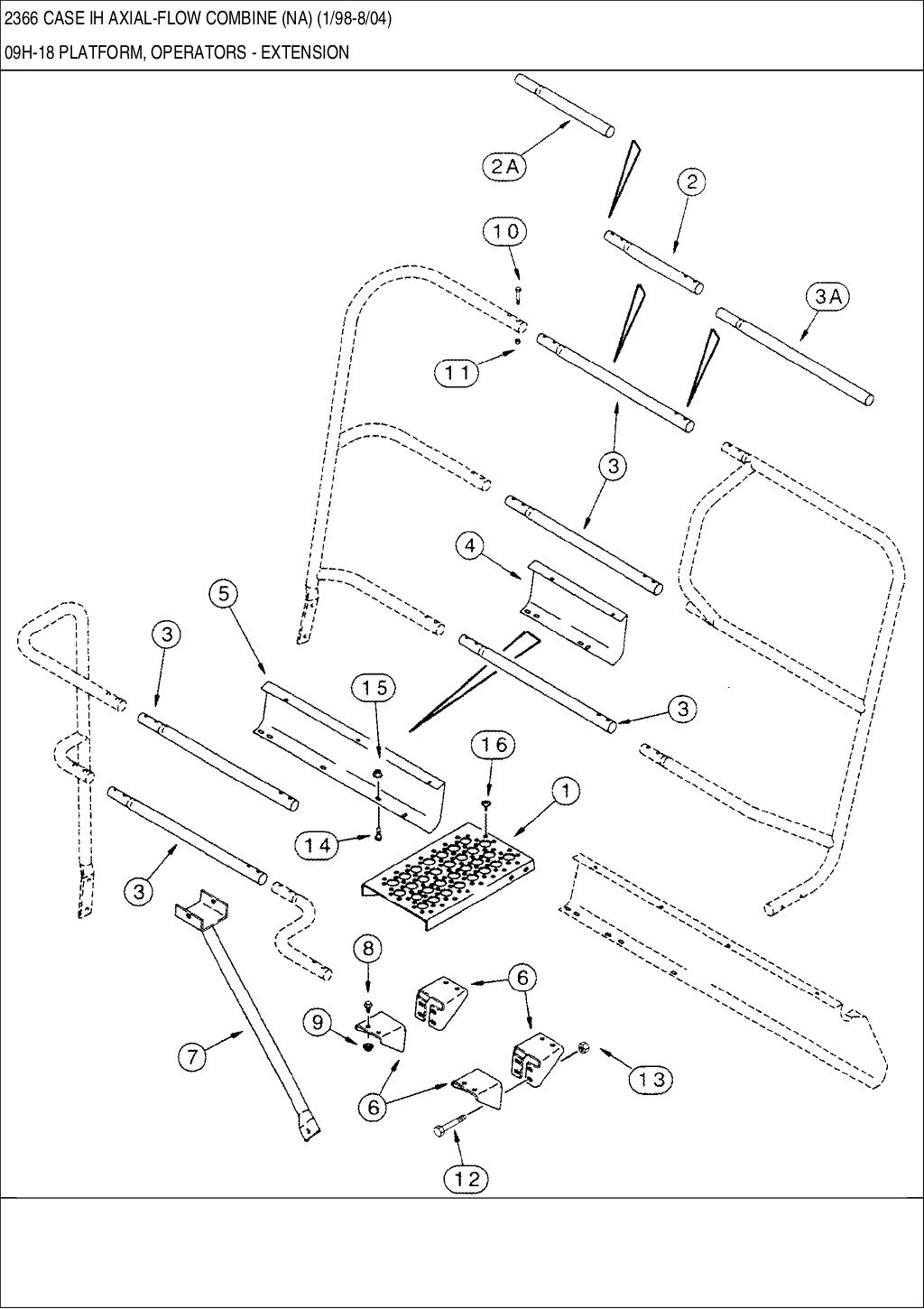 CASE 2366 IH Axial flow combine parts catalog