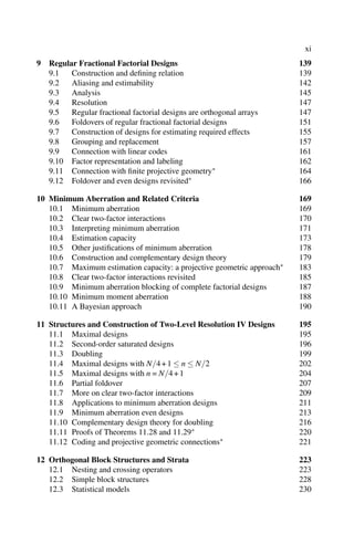 Theory Of Factorial Design Single And Multistratum Experiments Cheng | PDF