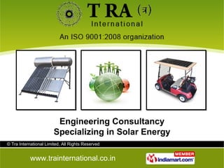Engineering Consultancy Specializing in Solar Energy 