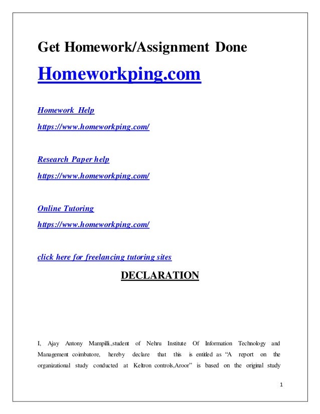 Os homework help