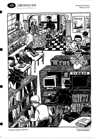 •
•
•
•
• IMemory test
C ~ ~ l..irmed l 997 .
Reward Elementary
Resource Pack
PHOTOCOPIABLE
 