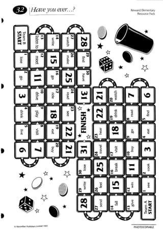 •
,
,
• IHa veyou ever...?
I
*
Reward Elementary
Resource Pack
PHOTOCOPIABLE
 