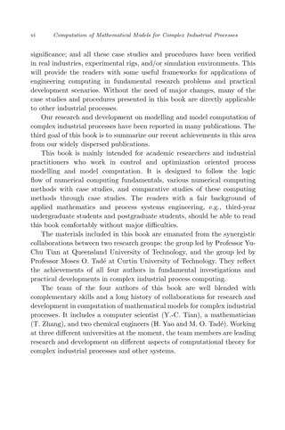 Computation Of Mathematical Models For Complex Industrial Processes ...