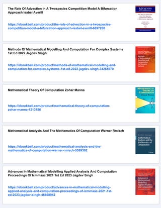 Computation Of Mathematical Models For Complex Industrial Processes ...