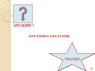 SAVE ENERGY SAVE FUTURE

THANKS
32

 