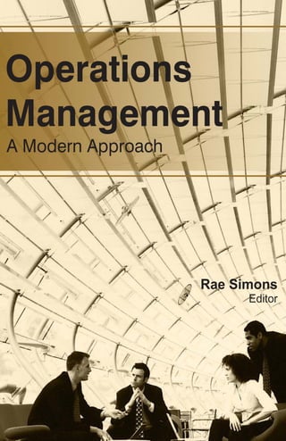 Simon Rae Operations Management A Modern Approach 1st Edition Rae Simons | PDF