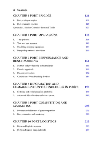 Port Operations Planning And Logistics Khalid Bichou | PDF