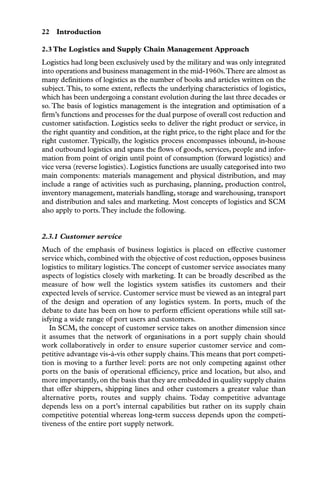 Port Operations Planning And Logistics Khalid Bichou | PDF