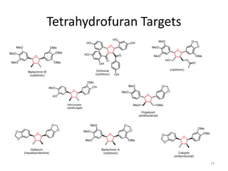 Tetrahydrofuran Targets
14
 