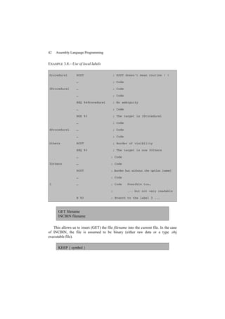 Assembly Language Programming Vincent Mahout | PDF