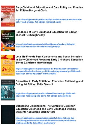 Early Childhood Education Society and Culture First Edition Angela ...