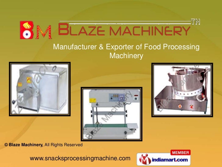 Indian Sweet Making Machines by Blaze Machinery Mumbai