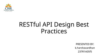 Comprehensive Best Practices for Designing RESTful APIs for Scalable ...