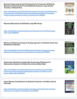 Biomass Biofuels Biochemicals Microbial Fermentation Of Biowastes Le ...
