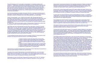 Finally, the centerpiece of LGC is the system of decentralization 26
as expressly mandated by the
Constitution. 27
Indispensable to decentralization is devolution and the LGC expressly provides that "[a]ny
provision on a power of a local government unit shall be liberally interpreted in its favor, and in case of
doubt, any question thereon shall be resolved in favor of devolution of powers and of the lower local
government unit. Any fair and reasonable doubt as to the existence of the power shall be interpreted in
favor of the local government unit concerned." 28
Devolution refers to the act by which the National
Government confers power and authority upon the various local government units to perform specific
functions and responsibilities. 29
One of the devolved powers enumerated in the section of the LGC on devolution is the enforcement of
fishery laws in municipal waters including the conservation of mangroves. 30
This necessarily includes the
enactment of ordinances to effectively carry out such fishery laws within the municipal waters.
The term "municipal waters," in turn, includes not only streams, lakes, and tidal waters within the
municipality, not being the subject of private ownership and not comprised within the national parks, public
forest, timber lands, forest reserves, or fishery reserves, but also marine waters included between two
lines drawn perpendicularly to the general coastline from points where the boundary lines of the
municipality or city touch the sea at low tide and a third line parallel with the general coastline and fifteen
kilometers from
it. 31
Under P.D. No. 704, the marine waters included in municipal waters is limited to three nautical miles
from the general coastline using the above perpendicular lines and a third parallel line.
These "fishery laws" which local government units may enforce under Section 17(b)(2)(i) in municipal
waters include: (1) P.D. No. 704; (2) P.D. No. 1015 which, inter alia, authorizes the establishment of a
"closed season" in any Philippine water if necessary for conservation or ecological purposes; (3) P.D. No.
1219 which provides for the exploration, exploitation, utilization and conservation of coral resources; (4)
R.A. No. 5474, as amended by B.P. Blg. 58, which makes it unlawful for any person, association or
corporation to catch or cause to be caught, sell, offer to sell, purchase, or have in possession any of the
fish specie called gobiidae or "ipon" during closed season; and (5) R.A. No. 6451 which prohibits and
punishes electrofishing, as well as various issuances of the BFAR.
To those specifically devolved insofar as the control and regulation of fishing in municipal waters and the
protection of its marine environment are concerned, must be added the following:
1. Issuance of permits to construct fish cages within municipal waters;
2. Issuance of permits to gather aquarium fishes within municipal waters;
3. Issuance of permits to gather kapis shells within municipal waters;
4. Issuance of permits to gather/culture shelled mollusks within municipal
waters;
5. Issuance of licenses to establish seaweed farms within municipal waters;
6. Issuance of licenses to establish culture pearls within municipal waters;
7. Issuance of auxiliary invoice to transport fish and fishery products; and
8. Establishment of "closed season" in municipal waters.
These functions are covered in the Memorandum of Agreement of 5 April 1994 between the Department of
Agriculture and the Department of Interior and Local Government.
In light then of the principles of decentralization and devolution enshrined in the LGC and the powers
granted therein to local government units under Section 16 (the General Welfare Clause), and under
Sections 149, 447(a) (1) (vi), 458 (a) (1) (vi) and 468 (a) (1) (vi), which unquestionably involve the exercise
of police power, the validity of the questioned Ordinances cannot be doubted.
Parenthetically, we wish to add that these Ordinances find full support under R.A. No. 7611, otherwise
known as the Strategic Environmental Plan (SEP) for Palawan Act, approved on 19 June 1992. This
statute adopts a "comprehensive framework for the sustainable development of Palawan compatible with
protecting and enhancing the natural resources and endangered environment of the province," which
"shall serve to guide the local government of Palawan and the government agencies concerned in the
formulation and implementation of plans, programs and projects affecting said province." 32
At this time then, it would be appropriate to determine the relation between the assailed Ordinances and
the aforesaid powers of the Sangguniang Panlungsod of the City of Puerto Princesa and the Sangguniang
Panlalawigan of the Province of Palawan to protect the environment. To begin, we ascertain the purpose
of the Ordinances as set forth in the statement of purposes or declaration of policies quoted earlier.
It is clear to the Court that both Ordinances have two principal objectives or purposes: (1) to establish a
"closed season" for the species of fish or aquatic animals covered therein for a period of five years; and (2)
to protect the coral in the marine waters of the City of Puerto Princesa and the Province of Palawan from
further destruction due to illegal fishing activities.
The accomplishment of the first objective is well within the devolved power to enforce fishery laws in
municipal waters, such as P.D. No. 1015, which allows the establishment of "closed seasons." The
devolution of such power has been expressly confirmed in the Memorandum of Agreement of 5 April 1994
between the Department of Agriculture and the Department of Interior and Local Government.
The realization of the second objective clearly falls within both the general welfare clause of the LGC and
the express mandate thereunder to cities and provinces to protect the environment and impose
appropriate penalties for acts which endanger the environment. 33
The destruction of coral reefs results in serious, if not irreparable, ecological imbalance, for coral reefs are
among nature's life-support systems. 34
They collect, retain and recycle nutrients for adjacent nearshore
areas such as mangroves, seagrass beds, and reef flats; provide food for marine plants and animals; and
serve as a protective shelter for aquatic organisms. 35
It is said that "[e]cologically, the reefs are to the
oceans what forests are to continents: they are shelter and breeding grounds for fish and plant species
that will disappear without them." 36
The prohibition against catching live fish stems, in part, from the modern phenomenon of live-fish trade
which entails the catching of so-called exotic species of tropical fish, not only for aquarium use in the West,
but also for "the market for live banquet fish [which] is virtually insatiable in ever more affluent
Asia.37
These exotic species are coral-dwellers, and fishermen catch them by "diving in shallow water with
corraline habitats and squirting sodium cyanide poison at passing fish directly or onto coral crevices; once
affected the fish are immobilized [merely stunned] and then scooped by hand." 38
The diver then surfaces
and dumps his catch into a submerged net attached to the skiff. Twenty minutes later, the fish can swim
normally. Back on shore, they are placed in holding pens, and within a few weeks, they expel the cyanide
from their system and are ready to be hauled. They are then placed in saltwater tanks or packaged in
plastic bags filled with seawater for shipment by air freight to major markets for live food fish. 39
While the
fish are meant to survive, the opposite holds true for their former home as "[a]fter the fisherman squirts the
cyanide, the first thing to perish is the reef algae, on which fish feed. Days later, the living coral starts to
expire. Soon the reef loses its function as habitat for the fish, which eat both the algae and invertebrates
that cling to the coral. The reef becomes an underwater graveyard, its skeletal remains brittle, bleached of
all color and vulnerable to erosion from the pounding of the waves." 40
It has been found that cyanide
fishing kills most hard and soft corals within three months of repeated application. 41
The nexus then between the activities barred by Ordinance No. 15-92 of the City of Puerto Princesa and
the prohibited acts provided in Ordinance No. 2, Series of 1993 of the Province of Palawan, on one hand,
and the use of sodium cyanide, on the other, is painfully obvious. In sum, the public purpose and
reasonableness of the Ordinances may not then be controverted.
 