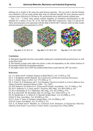 Burking Method Advanced Materials Mechanics And Industrial Engineering Vinod Kumar | PDF
