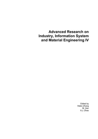 Advanced Research On Industry Information System And Material ...