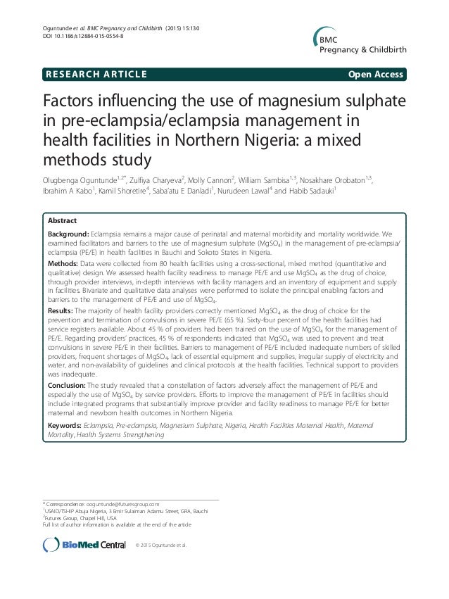 Magnesium research paper
