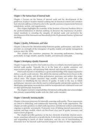 Internal Audit Quality Developing A Quality Assurance And Improvement ...