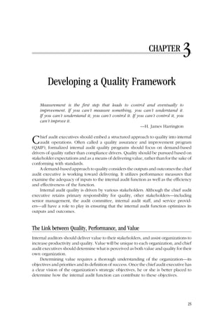 Internal Audit Quality Developing A Quality Assurance And Improvement ...