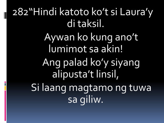 Florante at Laura : Ang Kariktan ni Laura | PPTX