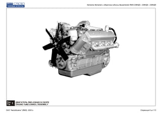 Рис.
1Fig.
ДВИГАТЕЛЬ ЯМЗ-238НД3 В СБОРЕ
ENGINE YaMZ-238ND3, ASSEMBLY
Каталог деталей и сборочных единиц двигателей ЯМЗ-238НД3, -238НД4, -238НД5
ОАО "Автодизель" (ЯМЗ), 2002 г. Страница 6 из 112
 