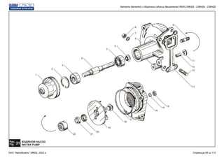 ВОДЯНОЙ НАСОС
WATER PUMP
Рис.
31Fig.
11
6
14
5
3
4
3
2
1
7
8
9
10
12
13
15
16
18
17
19
20
2122
Каталог деталей и сборочных единиц двигателей ЯМЗ-238НД3, -238НД4, -238НД5
ОАО "Автодизель" (ЯМЗ), 2002 г. Страница 65 из 112
 