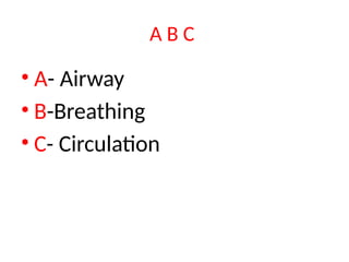FIRST AID FOR BEGINNER (EASY GUIDE FOR EVERYONE) | PPTX