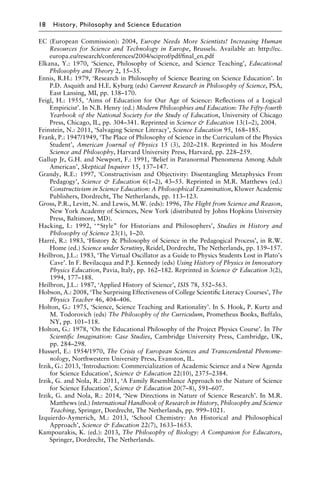 Science Teaching The Contribution Of History And Philosophy Of Science ...