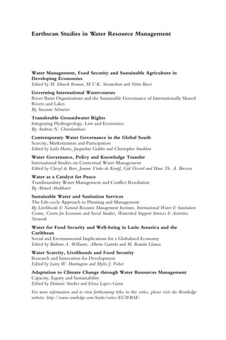 Water Scarcity Livelihoods And Food Security Research And Innovation ...