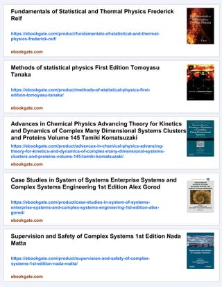 Foundations of complex systems Nonlinear dynamic statistical physics ...