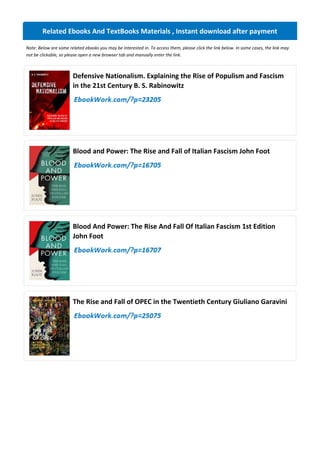 Defensive Nationalism: Understanding 21st Century Populism and Fascism ...