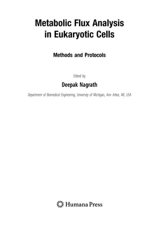Metabolic Flux Analysis In Eukaryotic Cells 1st Deepak Nagrath | PDF