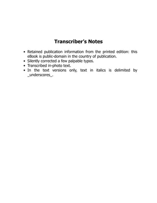 Transcriber’s Notes
Retained publication information from the printed edition: this
eBook is public-domain in the country of publication.
Silently corrected a few palpable typos.
Transcribed in-photo text.
In the text versions only, text in italics is delimited by
_underscores_.
 