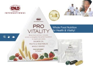 gnld provitality food supplement for optimum health