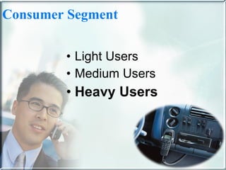 Consumer Segment Light Users Medium Users Heavy Users 