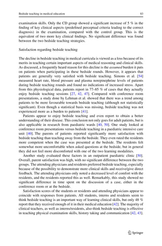 Bedside teaching in medical education; a literature review. | PDF