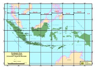Pembagian Zona UTM di Indonesia