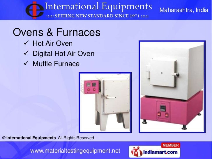 Hot Air Oven by International Equipments Mumbai