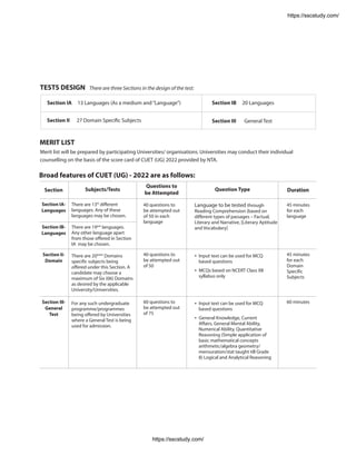 Nta Cuet Ug Section Ii Domain Science First Arihant Experts | PDF