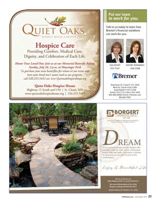 CMWomen.com July/August 2015 25
 