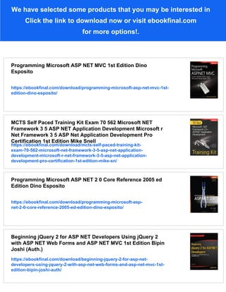 Microsoft ASP NET coding strategies with the Microsoft ASP NET team ...